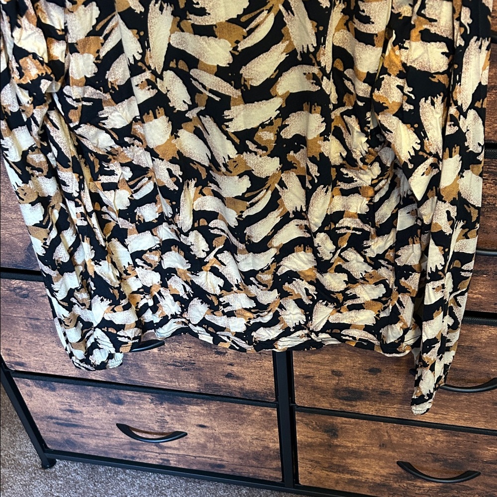 Soya Concept Black and Gold Abstract Blouse* - Picture 8 of 8